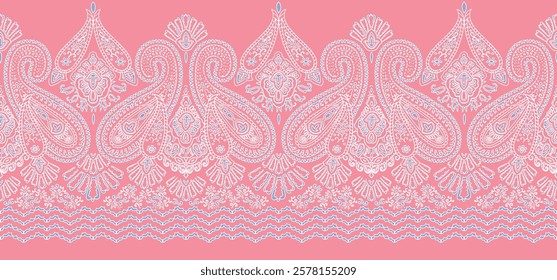 digital  textile borders print flower HD