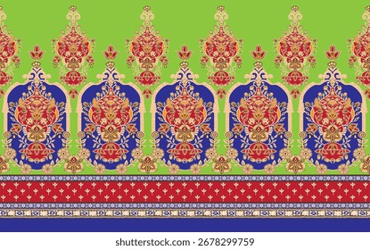digital  textile borders print flower HD