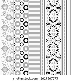 Digital Textile Colorful Pattern. Unique Abstract Artwork. Creative Geometrical Background Design. Fractal Art Illustration. Modern Digital Texture. Beautiful Geometric Deco. Intricate  Patterns.