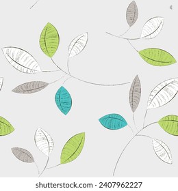 Digitales Textildesign Schöner ethnischer Stil, bunte, nahtlose, blumengeschmückte, druckfertige Muster