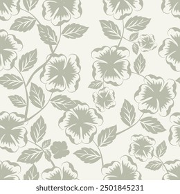 Digital textile design Beautiful ethnic style colorful seamless floral hand made seamless pattern