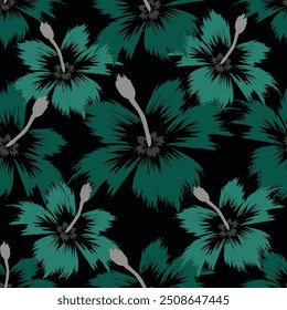 Digital textile design Beautiful ethnic style colorful seamless floral hand made pattern ready for print