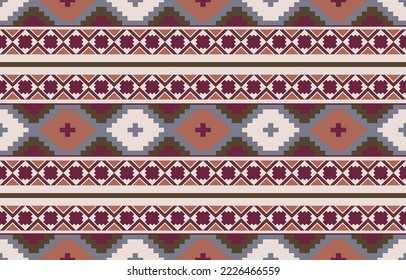 digital textile design Ethnic pattern, ikat, abstract shapes, wallpaper, frame, gift card for clothes
