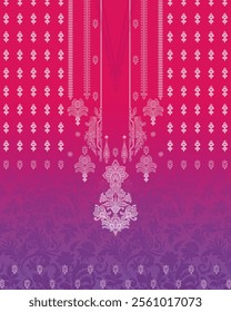 Digital Textile Design Floral And Geometrical Design Digital Border Design Floral Design