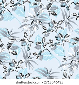 digital textile design flower element new semi bold flower allover design