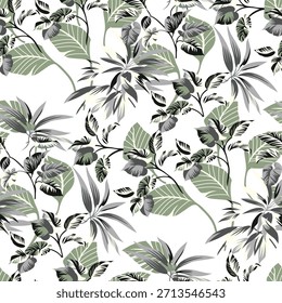 Elemento de flor de diseño textil digital Nuevo diseño de flor semi audaz