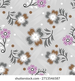digital textile design flower element new semi bold flower allover design