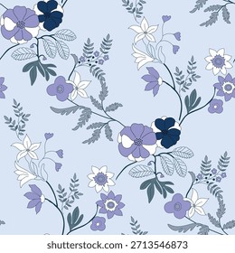 Elemento de flor de diseño textil digital Nuevo diseño de flor semi audaz