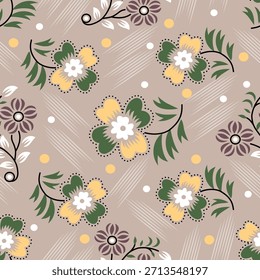 Elemento de flor de diseño textil digital Nuevo diseño de flor semi audaz