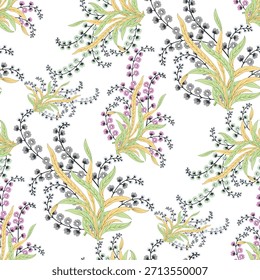 Elemento de flor de diseño textil digital Nuevo diseño de flor semi audaz