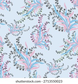 Elemento de flor de diseño textil digital Nuevo diseño de flor semi audaz