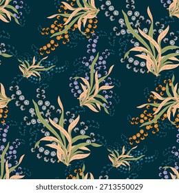Elemento de flor de diseño textil digital Nuevo diseño de flor semi audaz