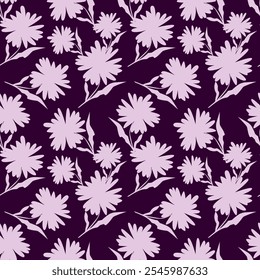 digital textile design motif with geometric border and ethnic style decoration with botanical flowers and ornament