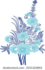 digital textile design motif pattern decor hand made artwork frame gift card wallpaper