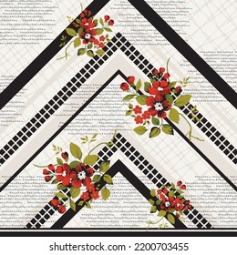 Digital textile design ornament and pattern