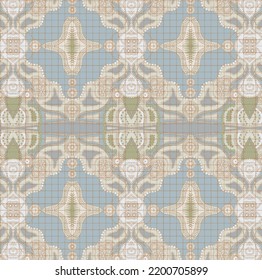 Digital textile design ornament and pattern