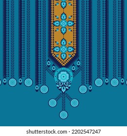 Digital textile design ornament and pattern