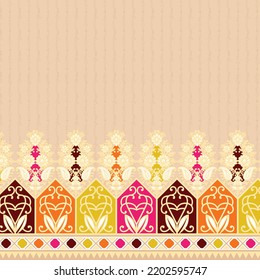 Digital textile design ornament and pattern