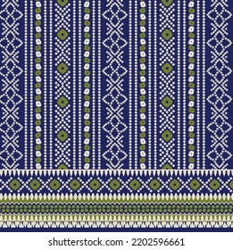 Ornamento y patrón de diseño textil digital