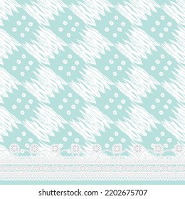 Ornamento y patrón de diseño textil digital