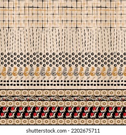 Digital textile design ornament and pattern