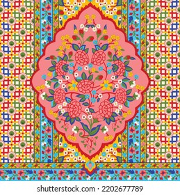 Digital textile design ornament and pattern