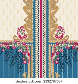 Digital and Textile Design Pattern
