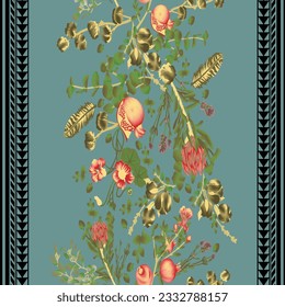 Digital and Textile Design Pattern
