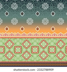 Digital and Textile Design Pattern
