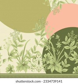 Digital and Textile Design Pattern

