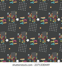 Digital and Textile Design Pattern all over vector illustration