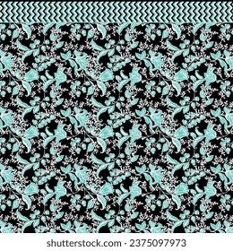 Digital and Textile Design Pattern all over vector illustration