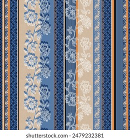 Digital and Textile Design Pattern all over vector illustration