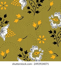 Digital and Textile Design Pattern all over vector illustration
