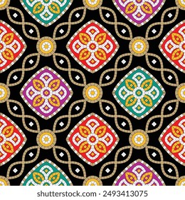 Digital and Textile Design Pattern all over vector illustration