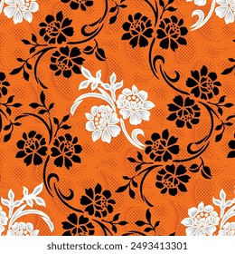 Digital and Textile Design Pattern all over vector 