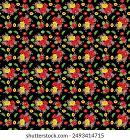 Digital and Textile Design Pattern all over