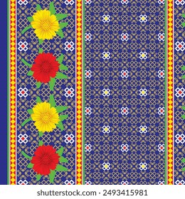 Digital and Textile Design Pattern all over