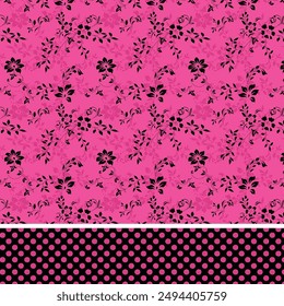 Digital and Textile Design Pattern all over vector illustration