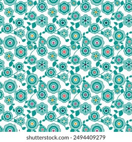 Digital and Textile Design Pattern all over vector illustration