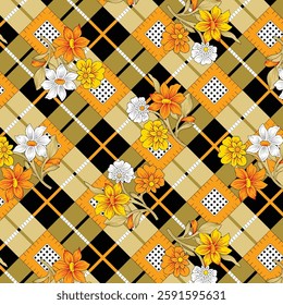 digital textile floral and ornamental pattern and seamless mughal flower motifs. Indian arts islamic pattern and background pattren flows