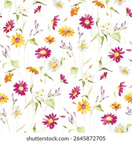 flores digitais e têxteis Padrão sem emenda.