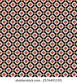 Digital And Textile Geometric Design Pattern