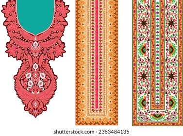 digital  textile Gola print flower 