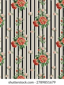 Digital Textile kurti design Allover mix