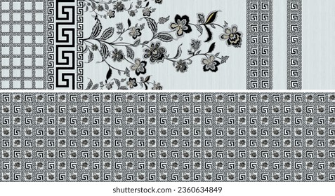 Digital And Textile Pattern Design All over