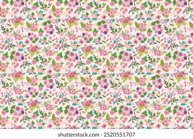 Digital textile print motifs baroque border ornament geometric motifs floral pattern