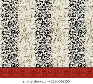Digital And Textile Prints Pattern vector  Wallpaper illustrations design Design for fashion , fabric, textile, wallpaper