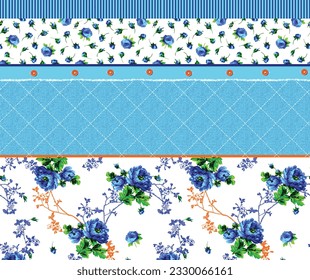 Digital And Textile Prints Pattern vector  Wallpaper illustrations design Design for fashion , fabric, textile, wallpaper