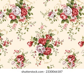 Digital And Textile Prints Pattern vector  Wallpaper illustrations design Design for fashion , fabric, textile, wallpaper